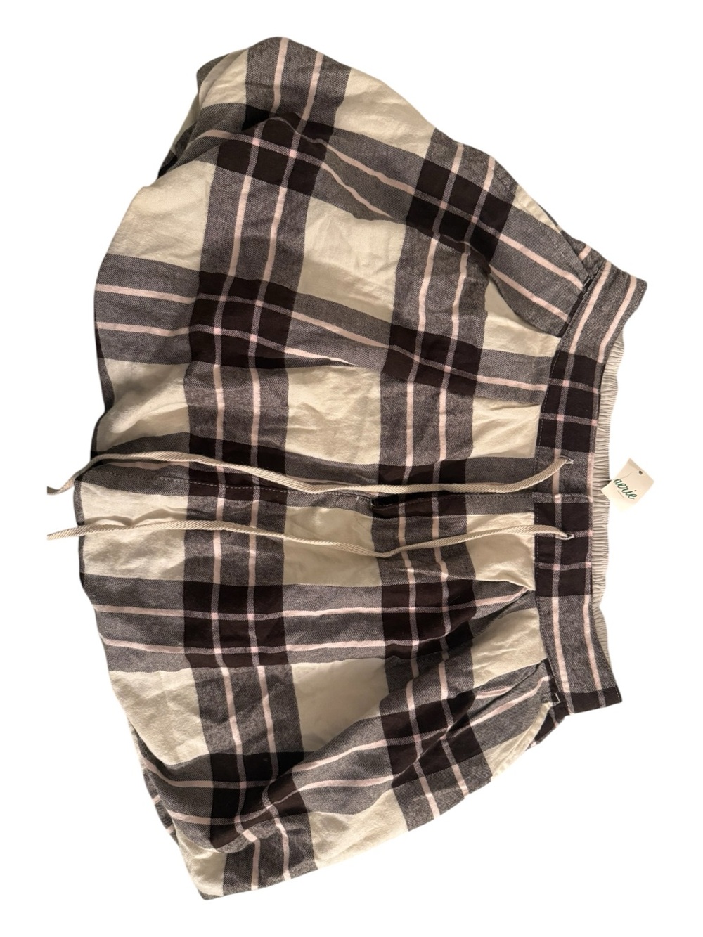 NWT Aerie Plaid Bubble Mini Skirt with Pockets XS